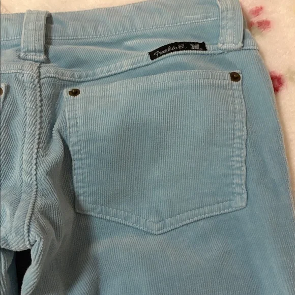Vintage Frankie b corduroy flares size 2 baby blue - Picture 6 of 8